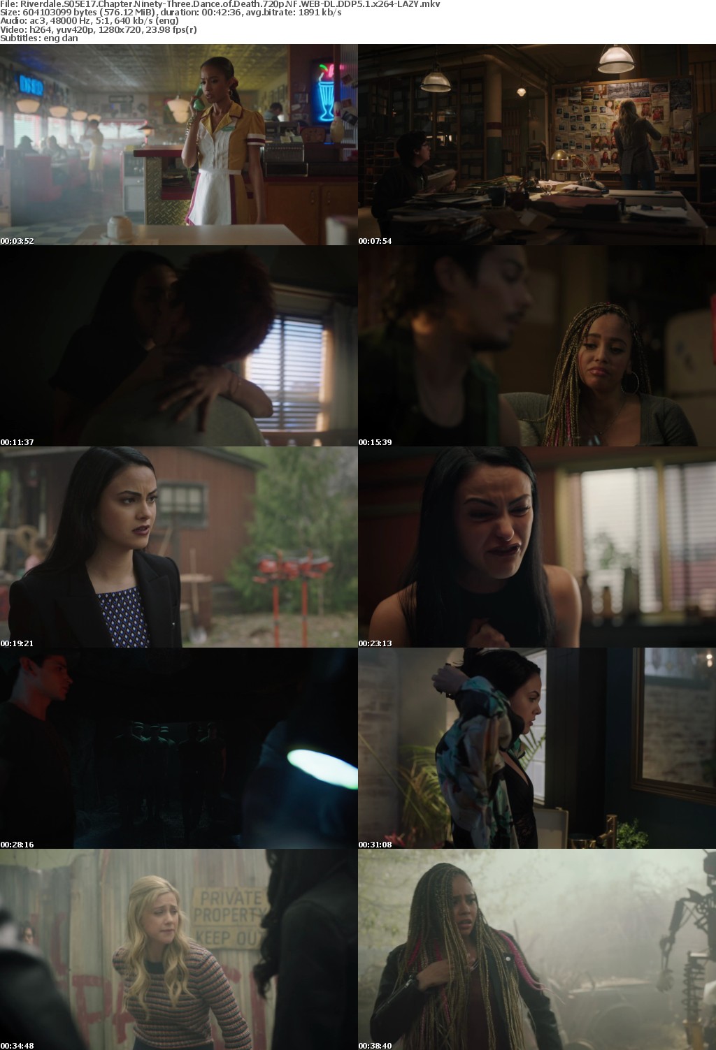 Riverdale US S05E17 Chapter Ninety-Three Dance of Death 720p NF WEBRip DDP5 1 x264-LAZY