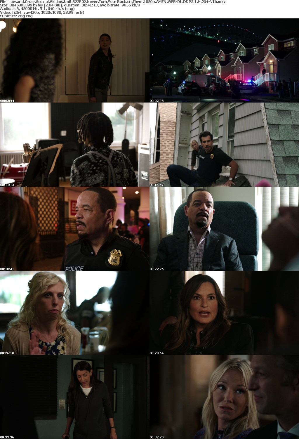 Law and Order SVU S23E02 Never Turn Your Back on Them 1080p AMZN WEBRip DDP5 1 x264