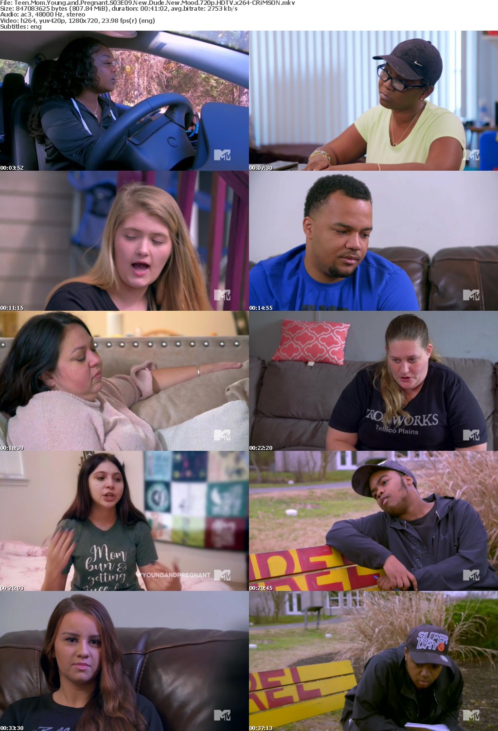 Teen Mom Young and Pregnant S03E09 New Dude New Mood 720p HDTV x264-CRiMSON