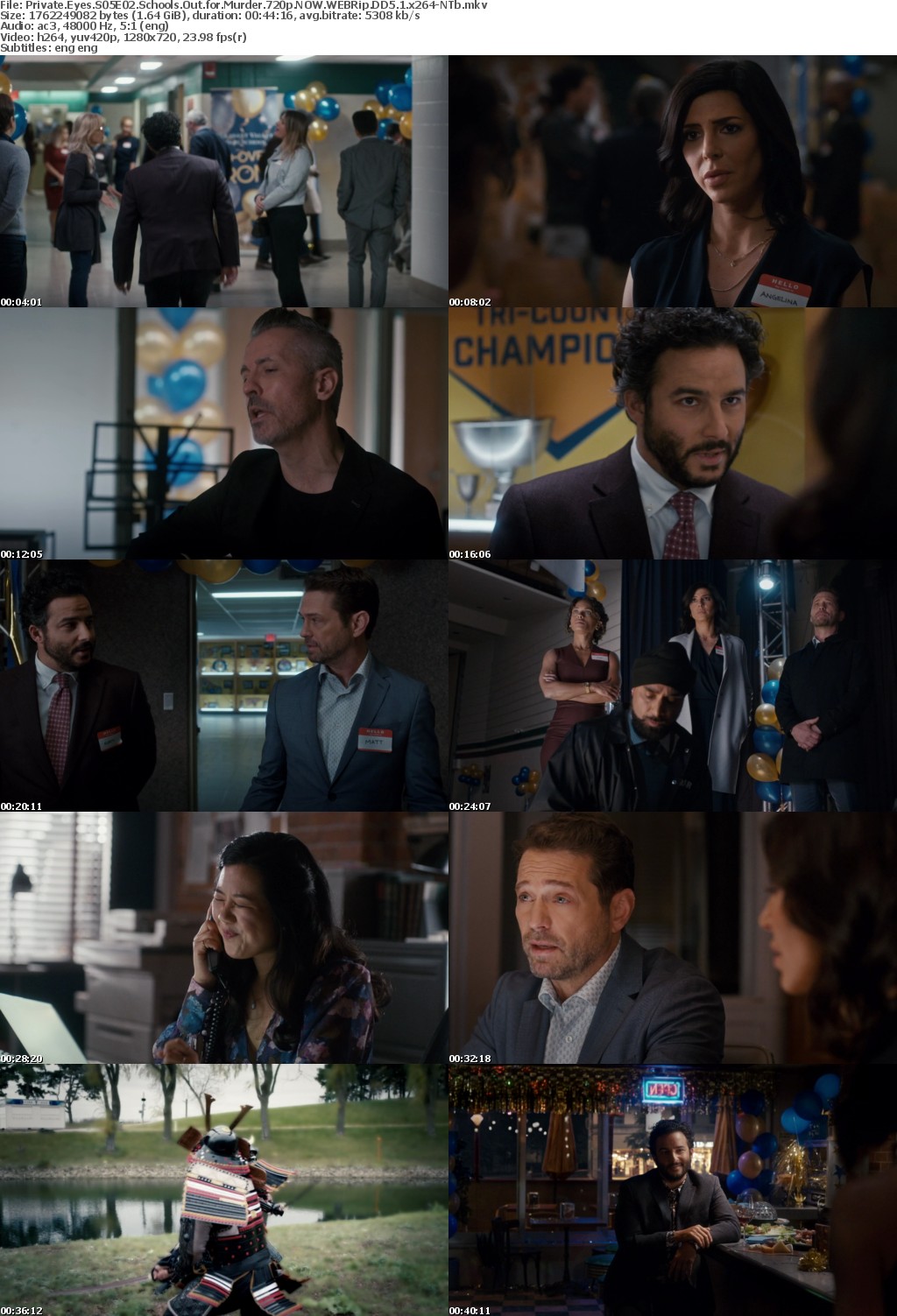 Private Eyes S05E02 Schools Out for Murder 720p NOW WEBRip DD5 1 x264-NTb