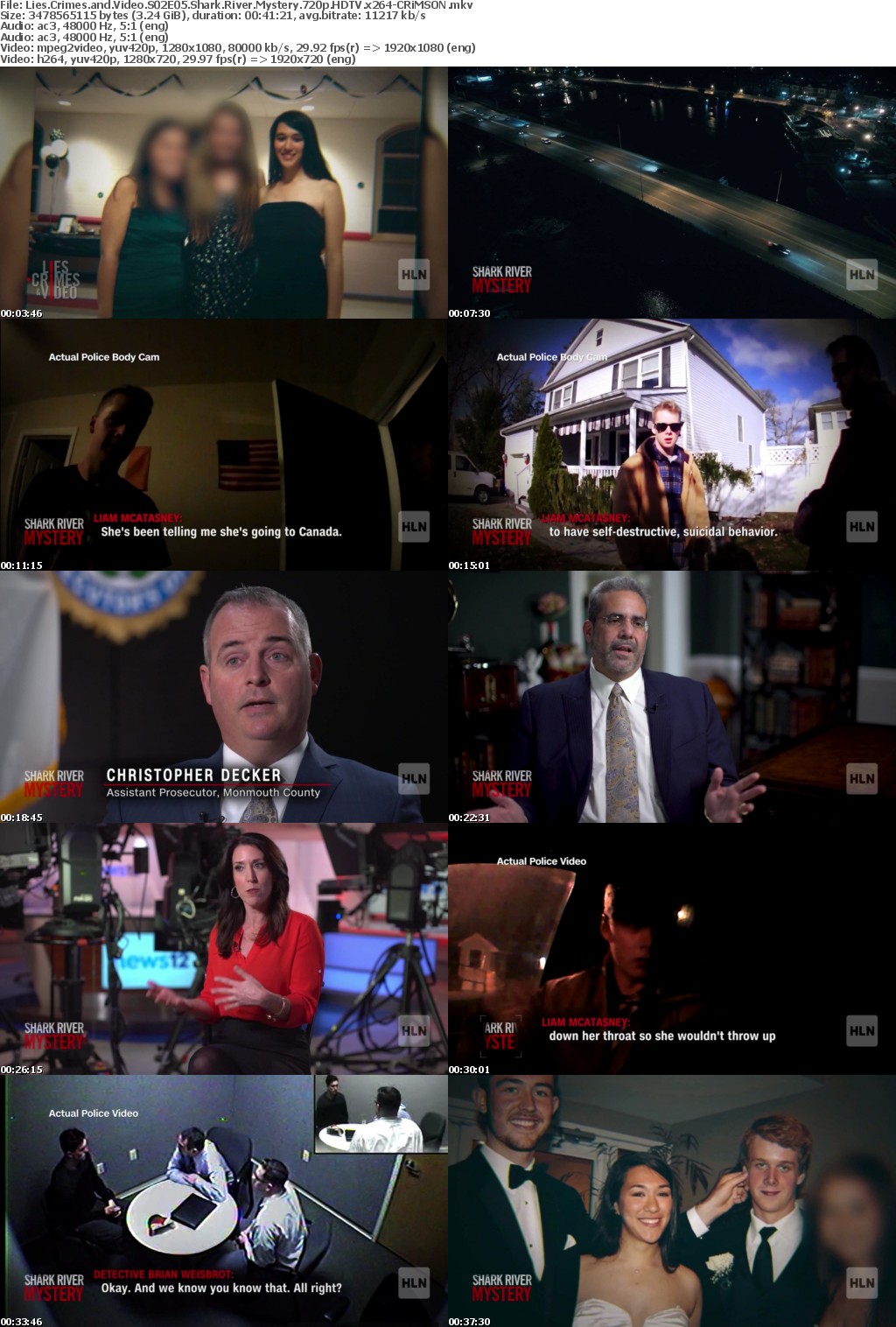 Lies Crimes and Video S02E05 Shark River Mystery 720p HDTV x264-CRiMSON