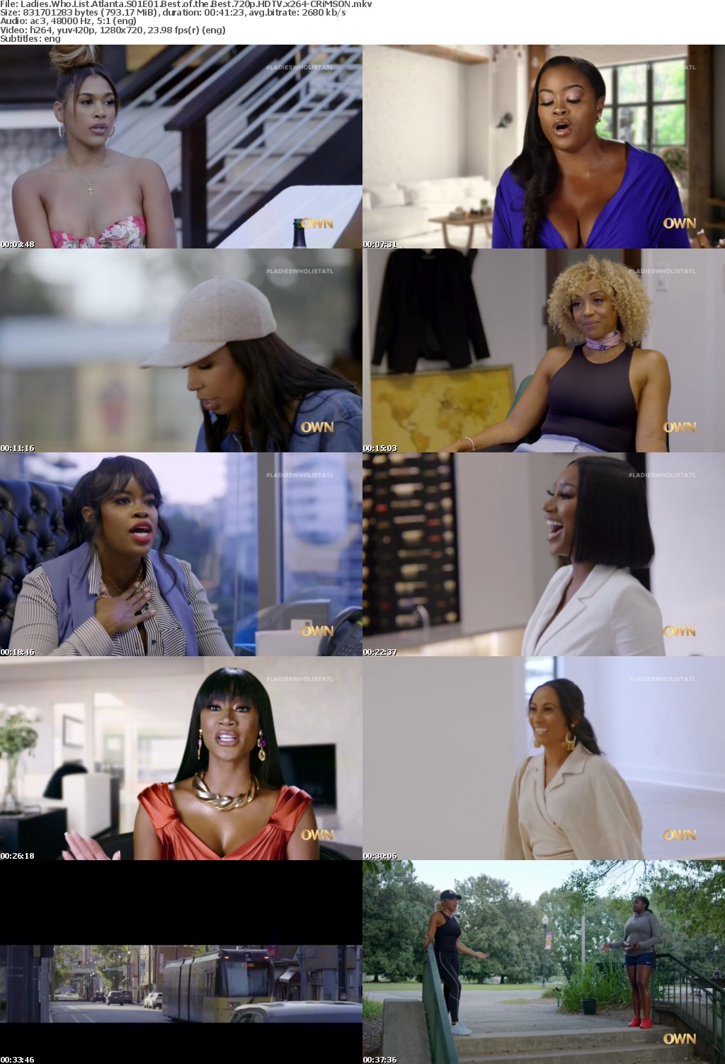 Ladies Who List Atlanta S01E01 Best of the Best 720p HDTV x264-CRiMSON