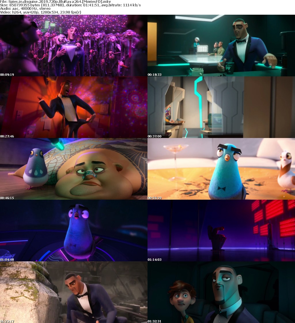 Spies In Disguise (2019) 720p BluRay x264 - MoviesFD