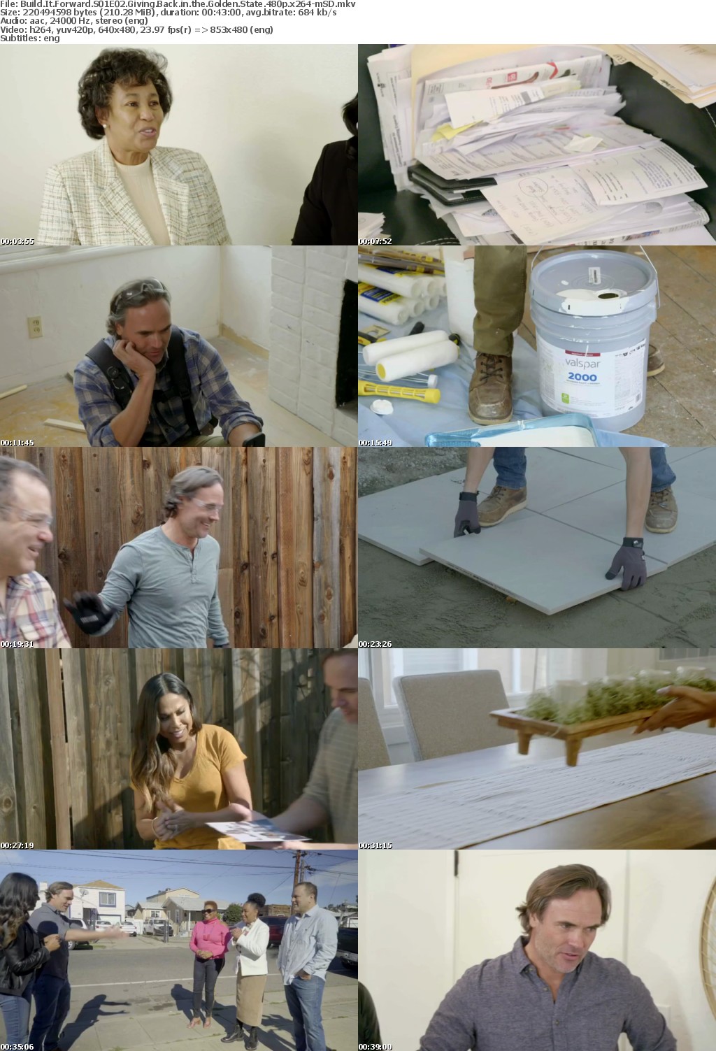 Build It Forward S01E02 Giving Back in the Golden State 480p x264-mSD