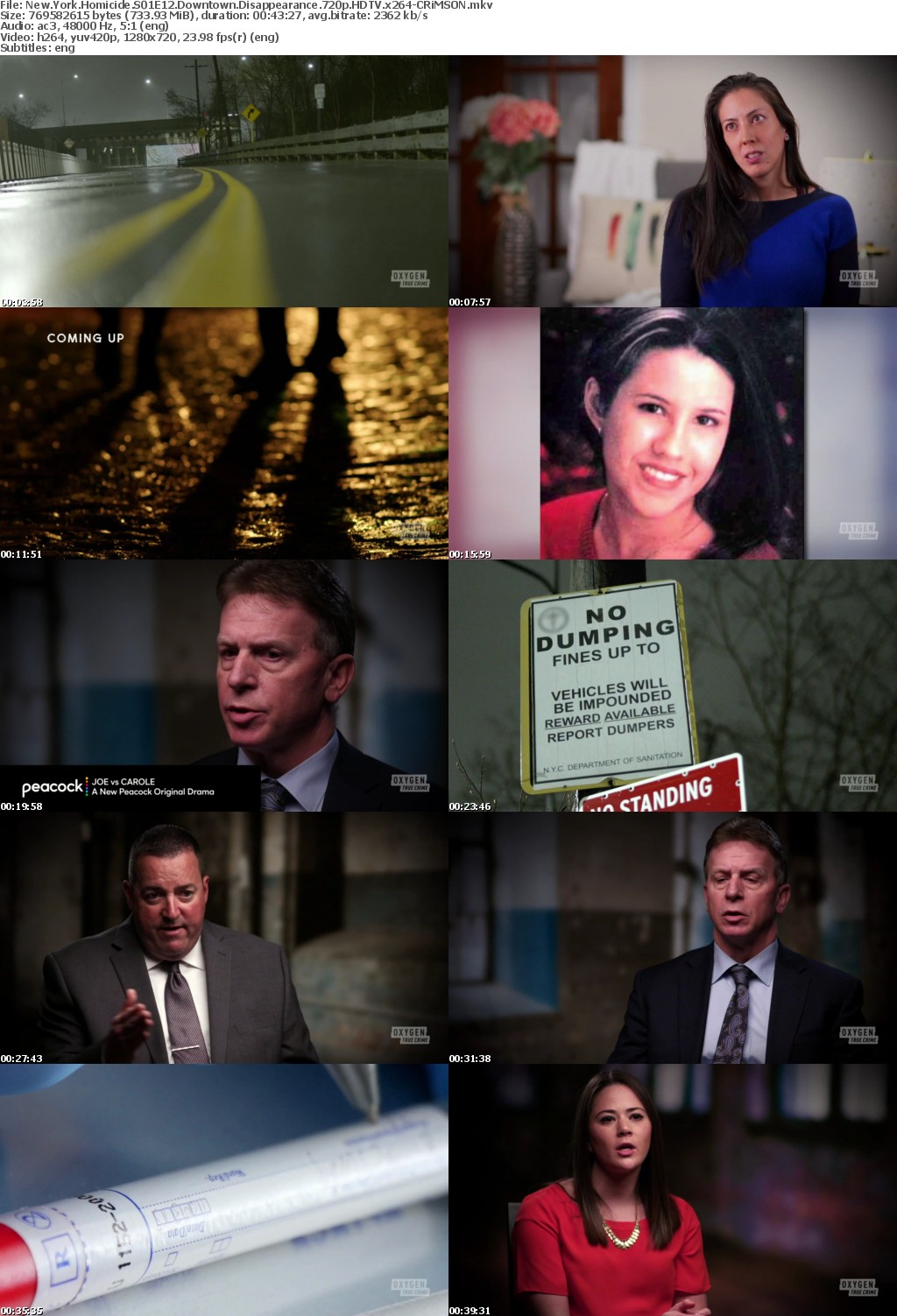 New York Homicide S01E12 Downtown Disappearance 720p HDTV x264-CRiMSON