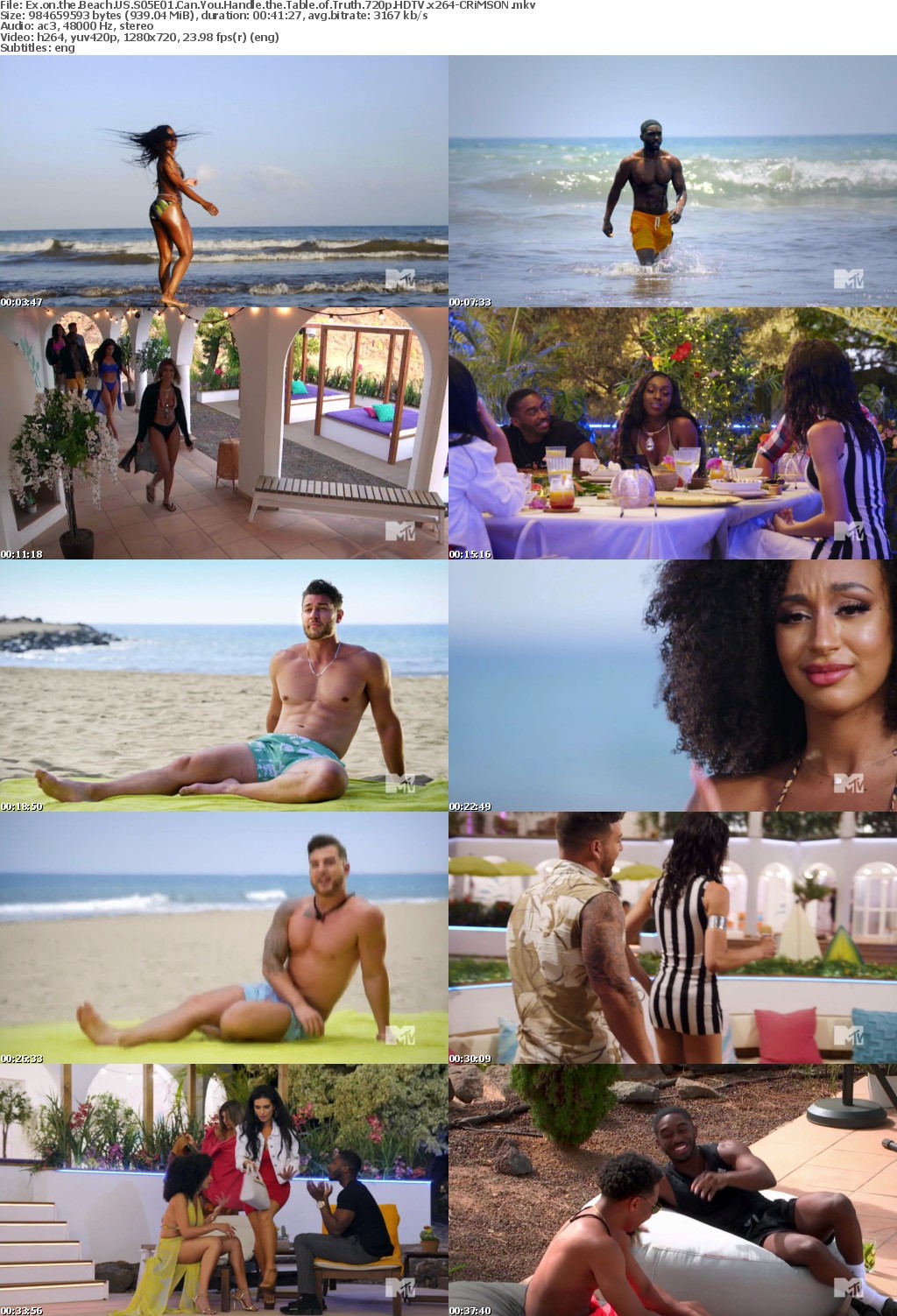 Ex on the Beach US S05E01 Can You Handle the Table of Truth 720p HDTV x264-CRiMSON
