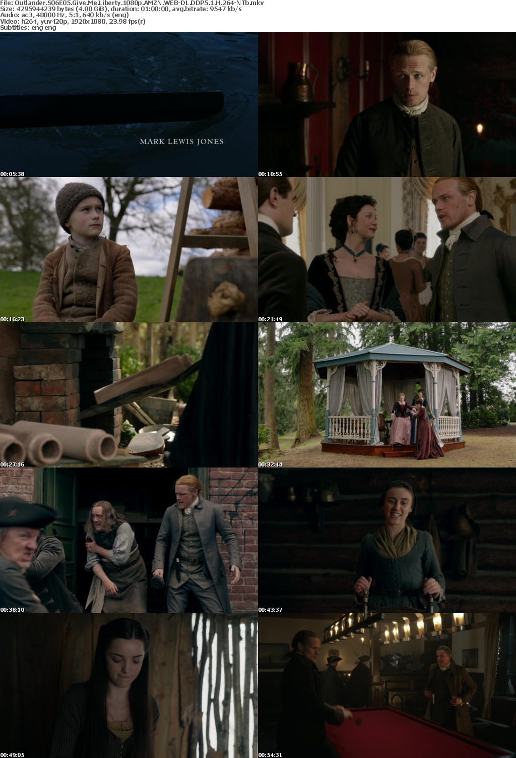 Outlander S06E05 Give Me Liberty 1080p AMZN WEBRip DDP5 1 x264-NTb