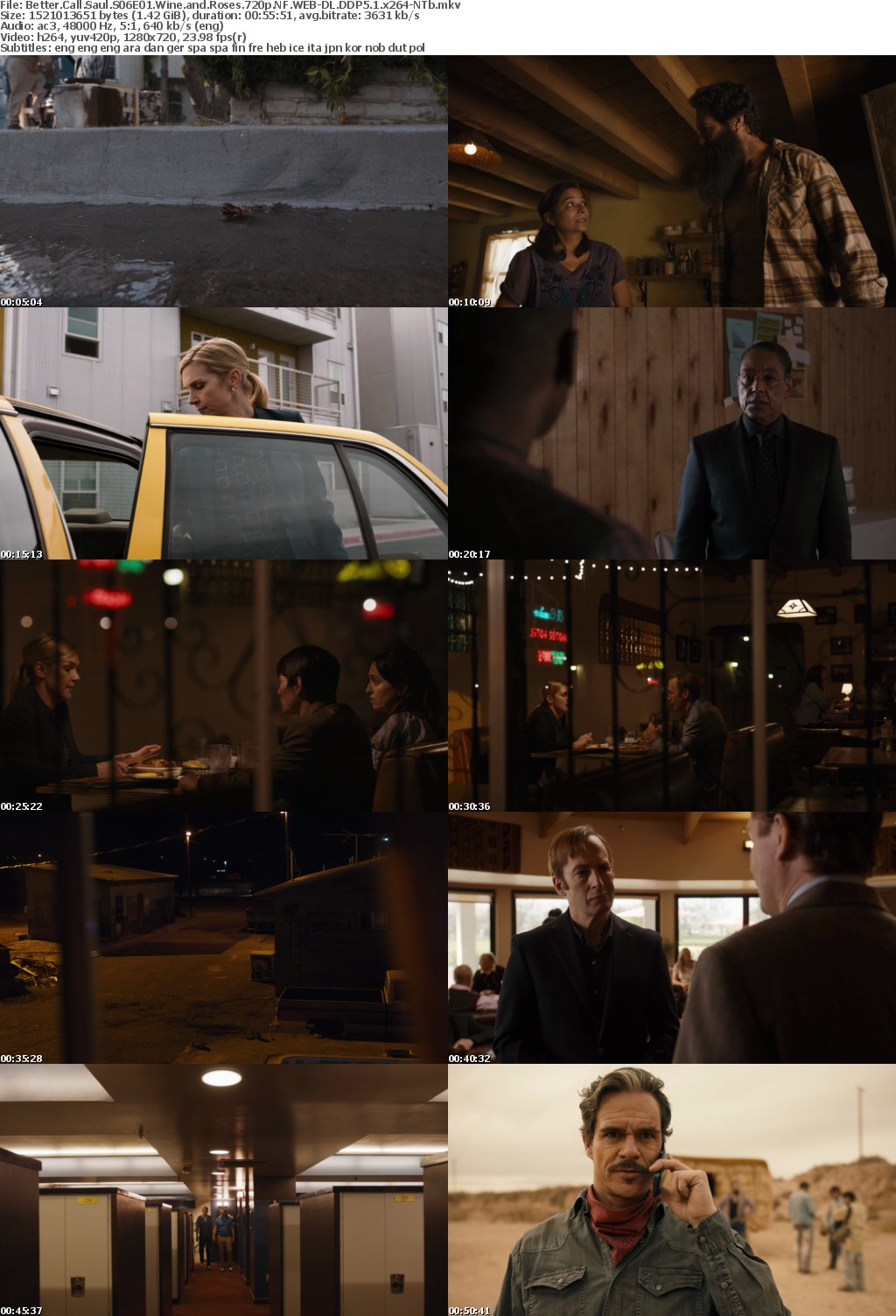 Better Call Saul S06E01 Wine and Roses 720p NF WEBRip DDP5 1 x264-NTb