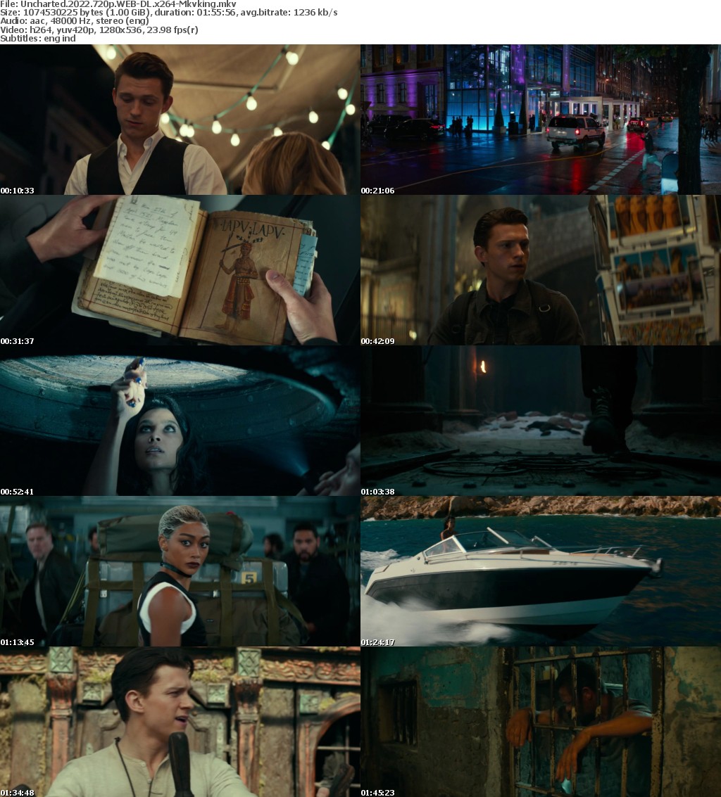Uncharted 2022 720p WEB-DL x264-Mkvking