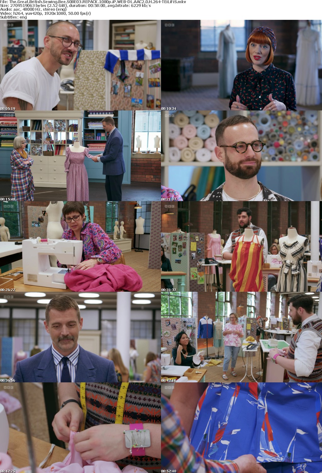 The Great British Sewing Bee S08E03 REPACK 1080p iP WEBRip AAC2 0 H264-BTN