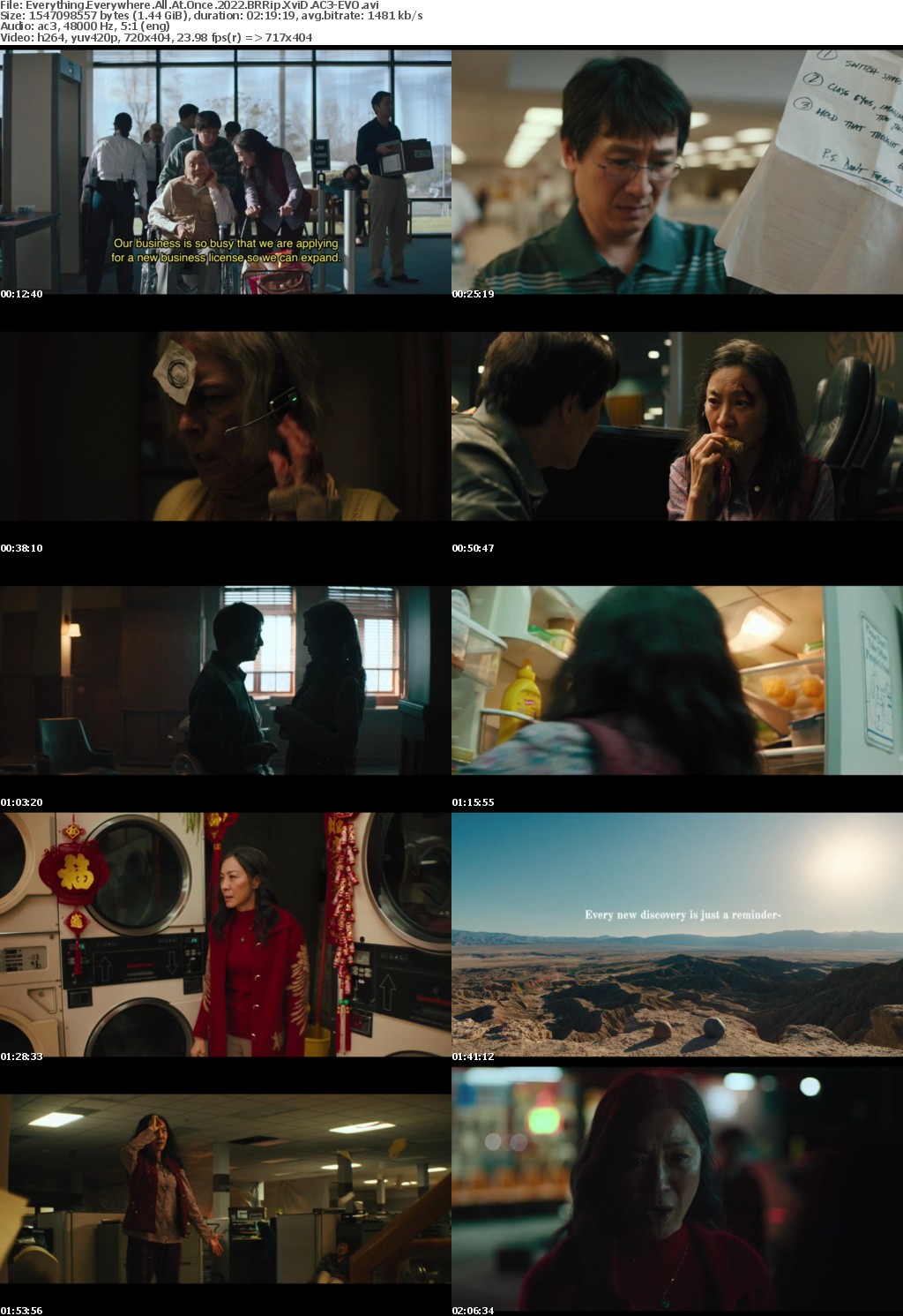 Everything Everywhere All At Once 2022 BRRip XviD AC3-EVO