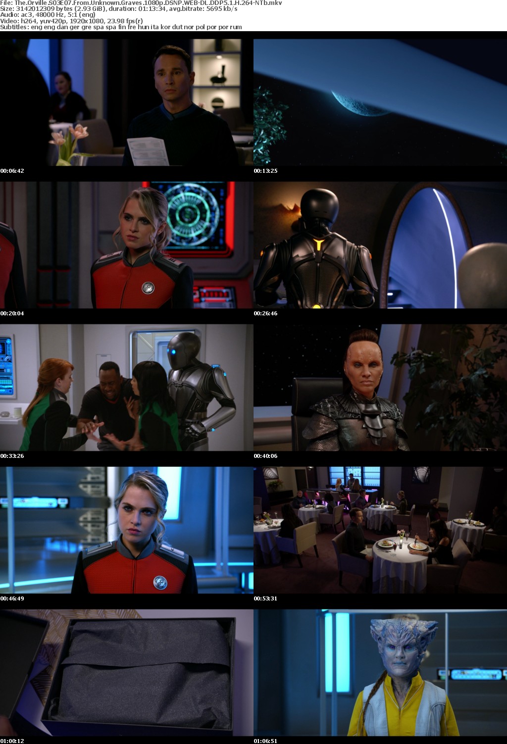 The Orville S03E07 From Unknown Graves 1080p DSNP WEBRip DDP5 1 x264-NTb