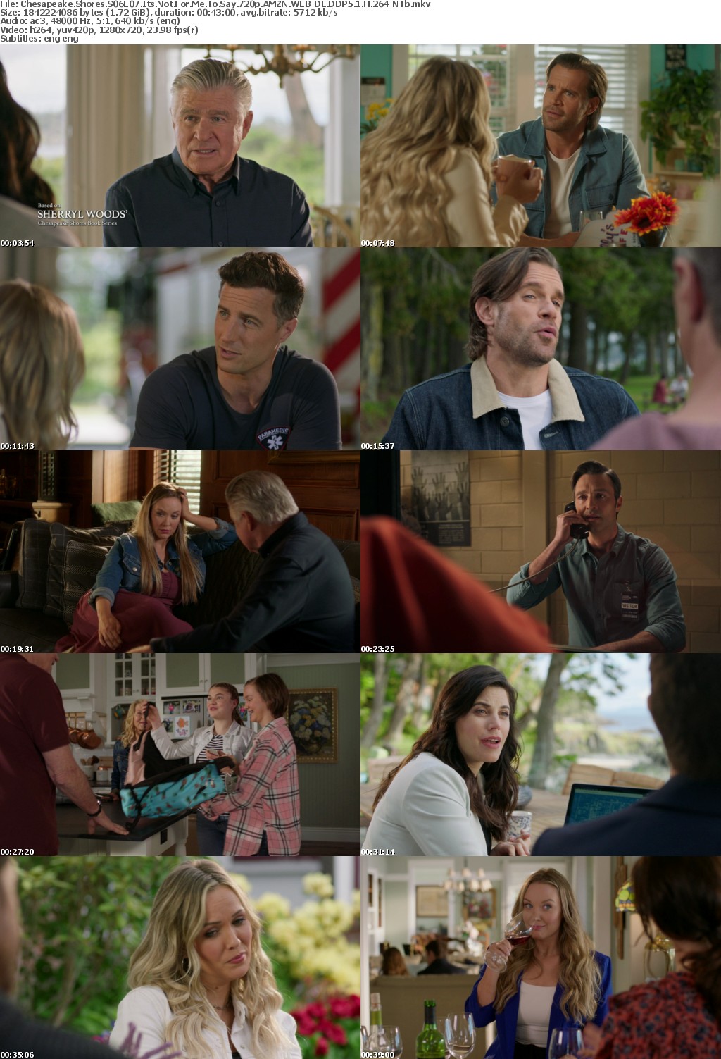Chesapeake Shores S06E07 Its Not For Me To Say 720p AMZN WEBRip DDP5 1 x264-NTb