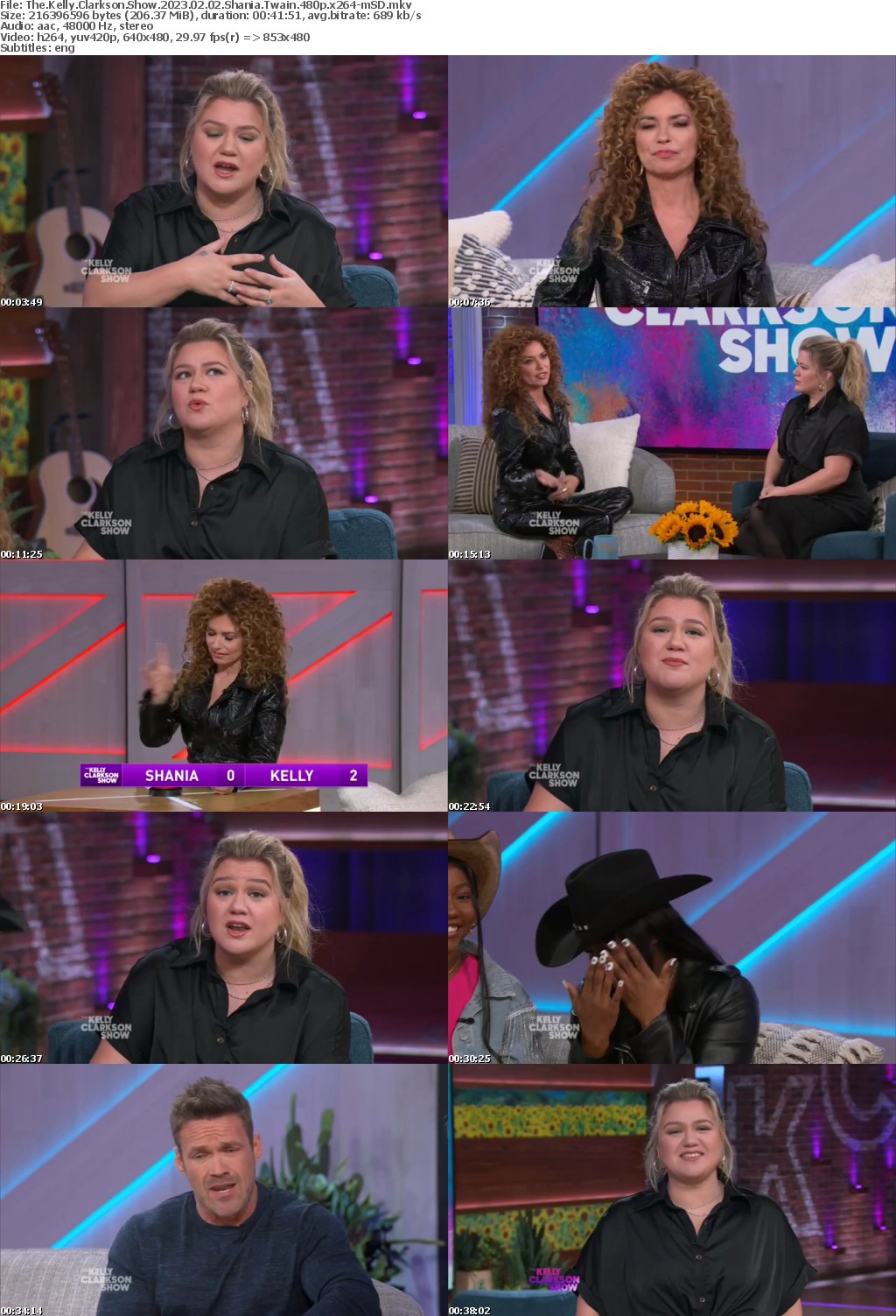 The Kelly Clarkson Show 2023 02 02 Shania Twain 480p x264-mSD