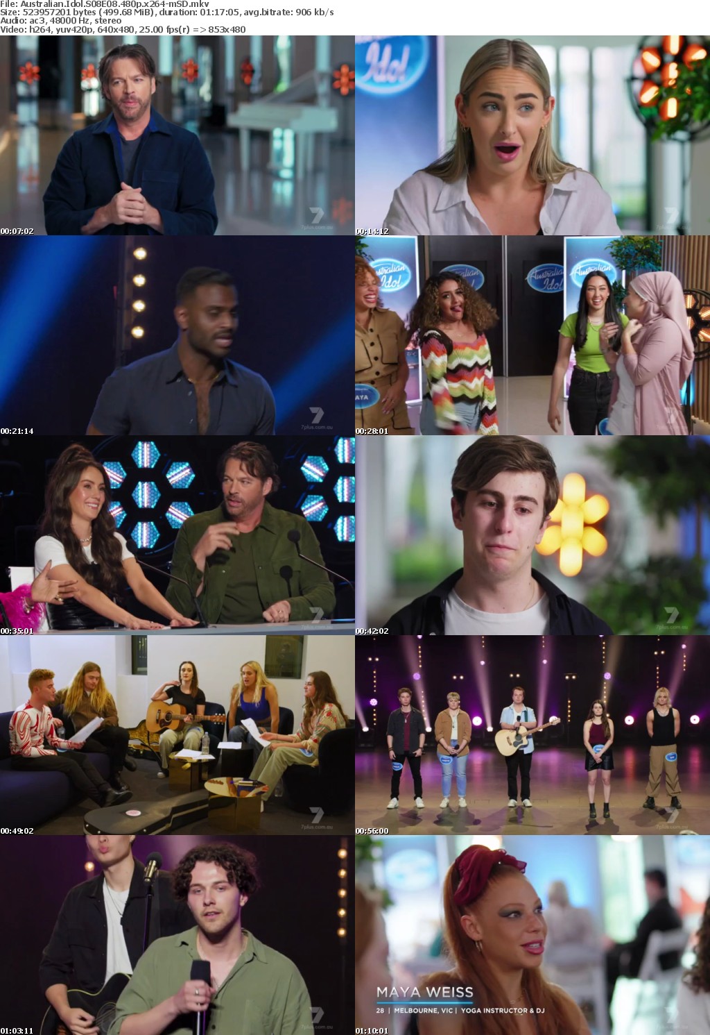 Australian Idol S08E08 480p x264-mSD