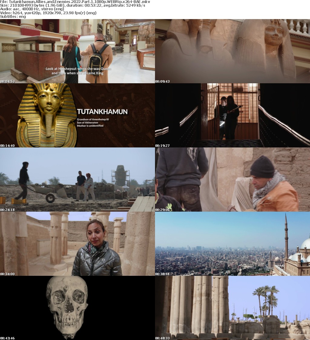 Tutankhamun Allies and Enemies S01 1080p WEBRip AAC2 0 x264-BAE
