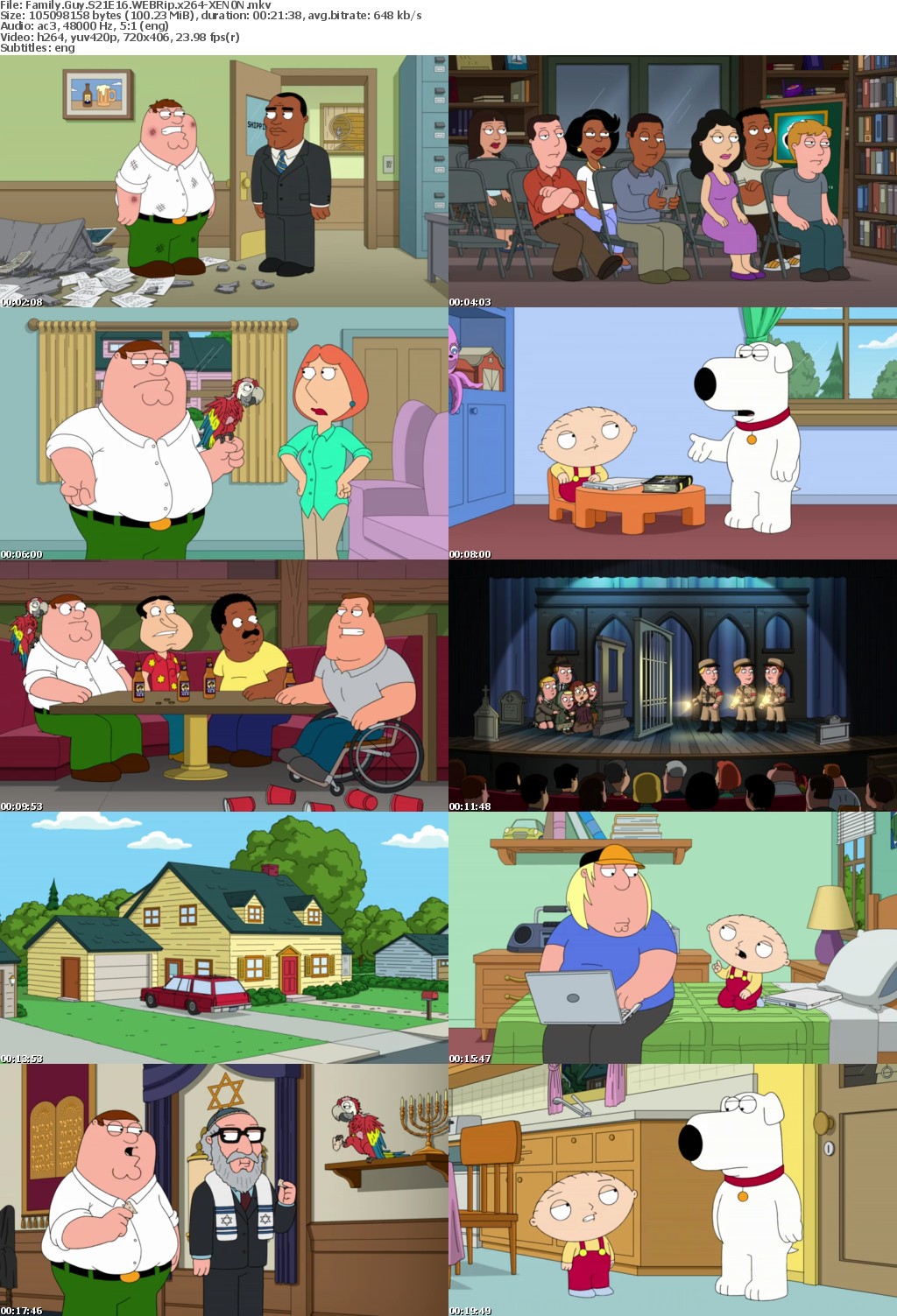 Family Guy S21E16 WEBRip x264-XEN0N
