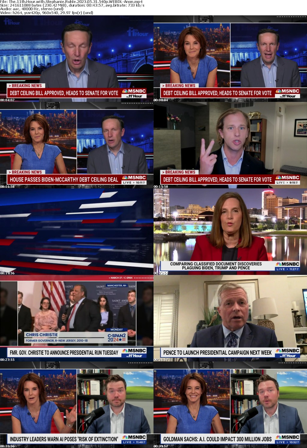 The 11th Hour with Stephanie Ruhle 2023 05 31 540p WEBDL-Anon
