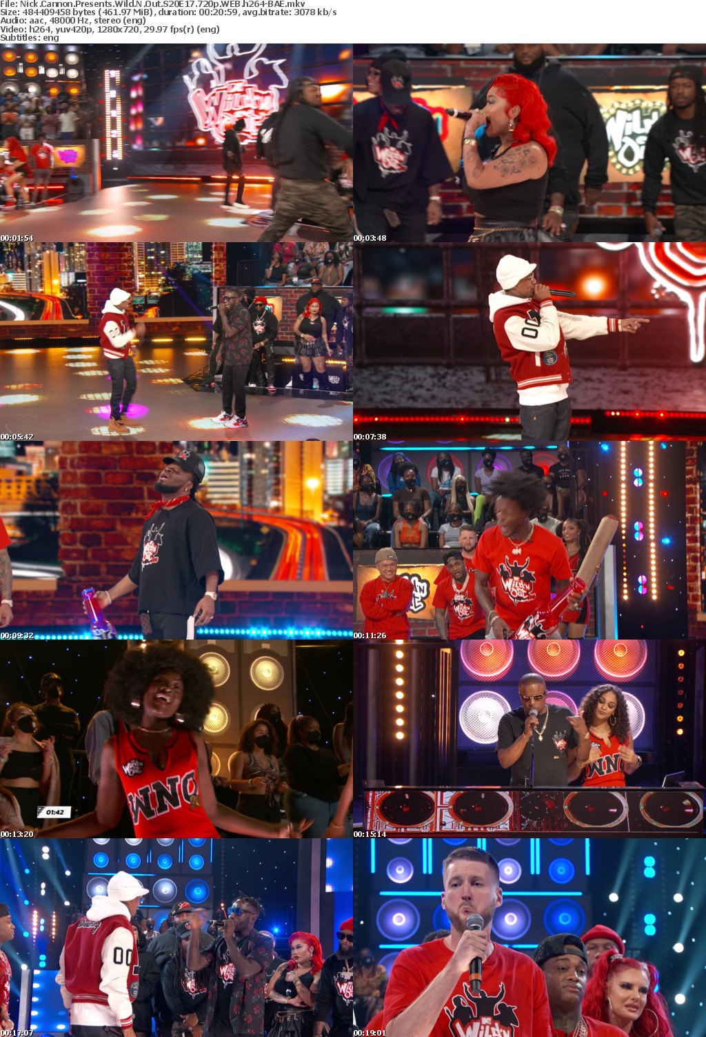 Nick Cannon Presents Wild N Out S20E17 720p WEB h264-BAE