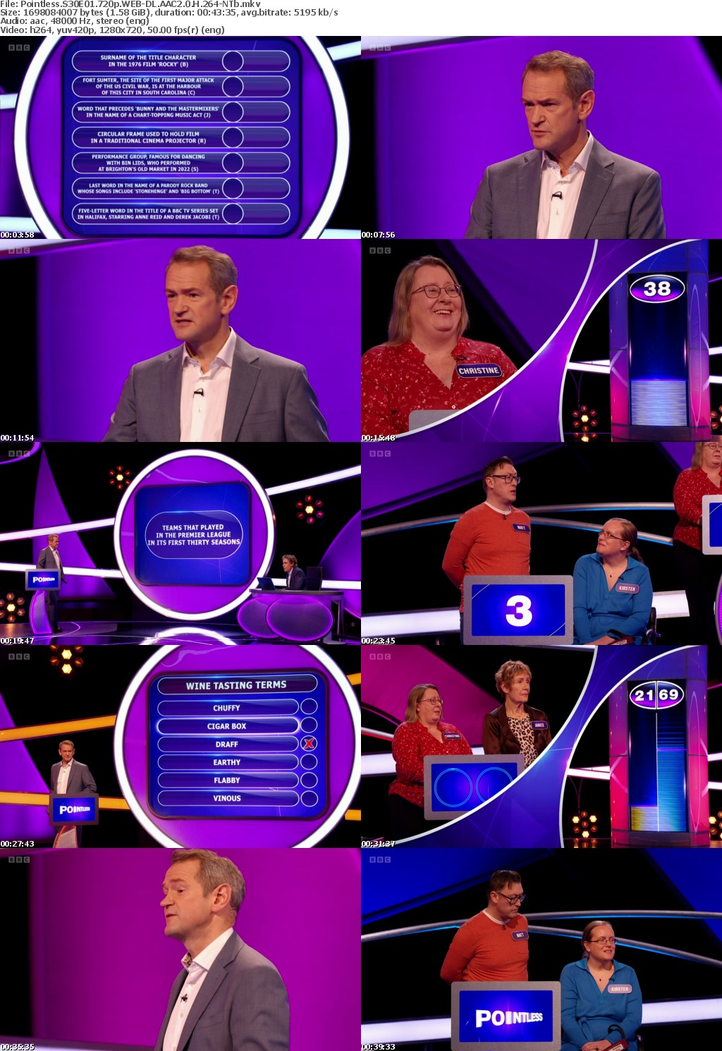 Pointless S30E01 720p WEB-DL AAC2 0 H 264-NTb