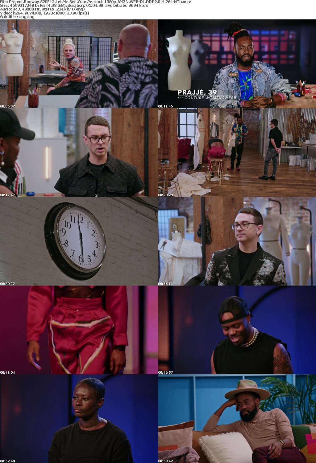 Project Runway S20E12 Let Me See Your Peacock 1080p AMZN WEB-DL DDP2 0 H 264-NTb