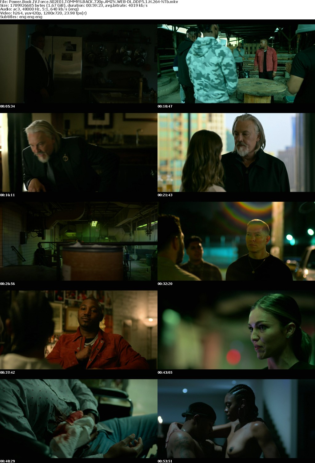 Power Book IV Force S02E01 TOMMYS BACK 720p AMZN WEB-DL DDP5 1 H 264-NTb