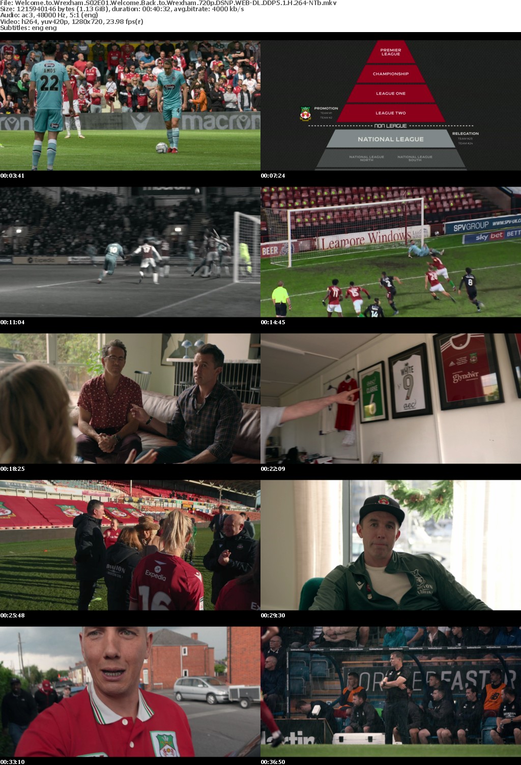 Welcome to Wrexham S02E01 Welcome Back to Wrexham 720p DSNP WEB-DL DDP5 1 H 264-NTb