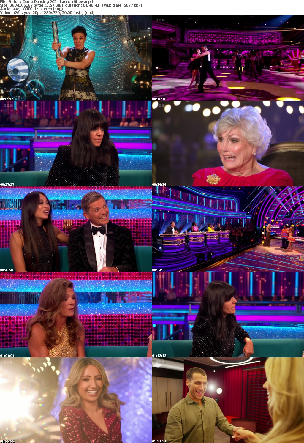 Strictly Come Dancing 2024 Launch Show (1280x720p HD, 50fps, soft Eng subs)