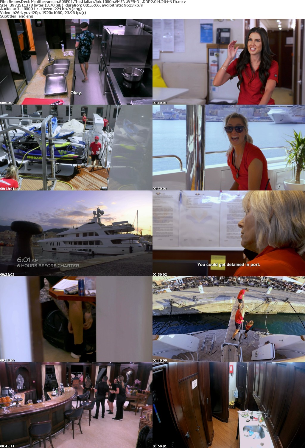 Below Deck Mediterranean S08E01 The Italian Job 1080p AMZN WEB-DL DDP2 0 H 264-NTb