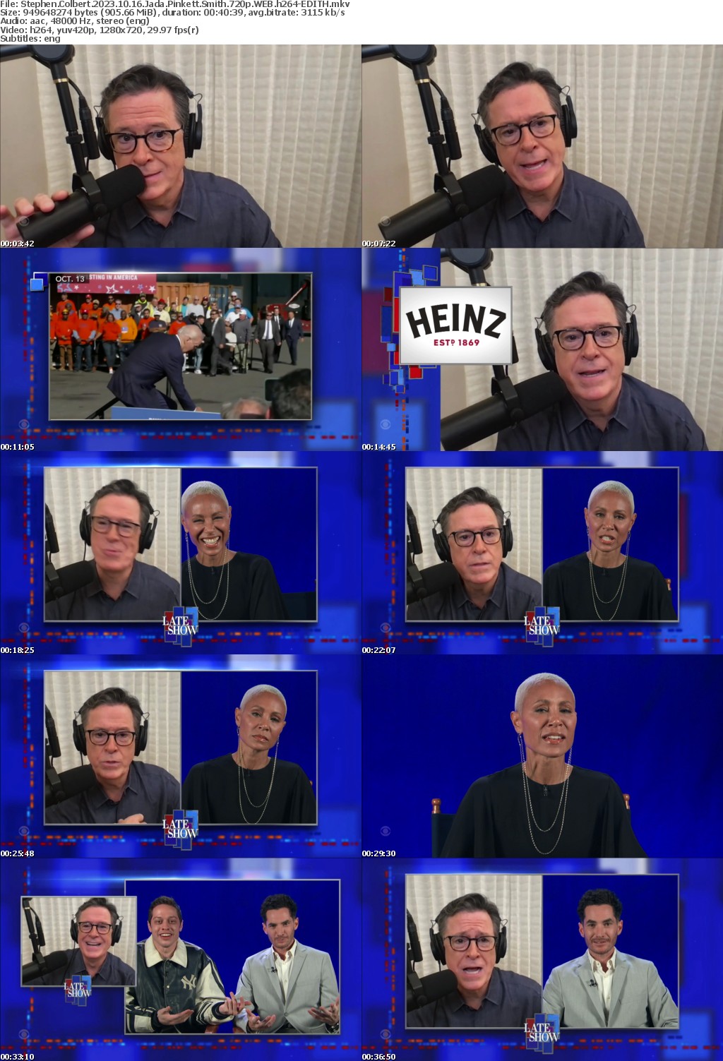 Stephen Colbert 2023 10 16 Jada Pinkett Smith 720p WEB h264-EDITH