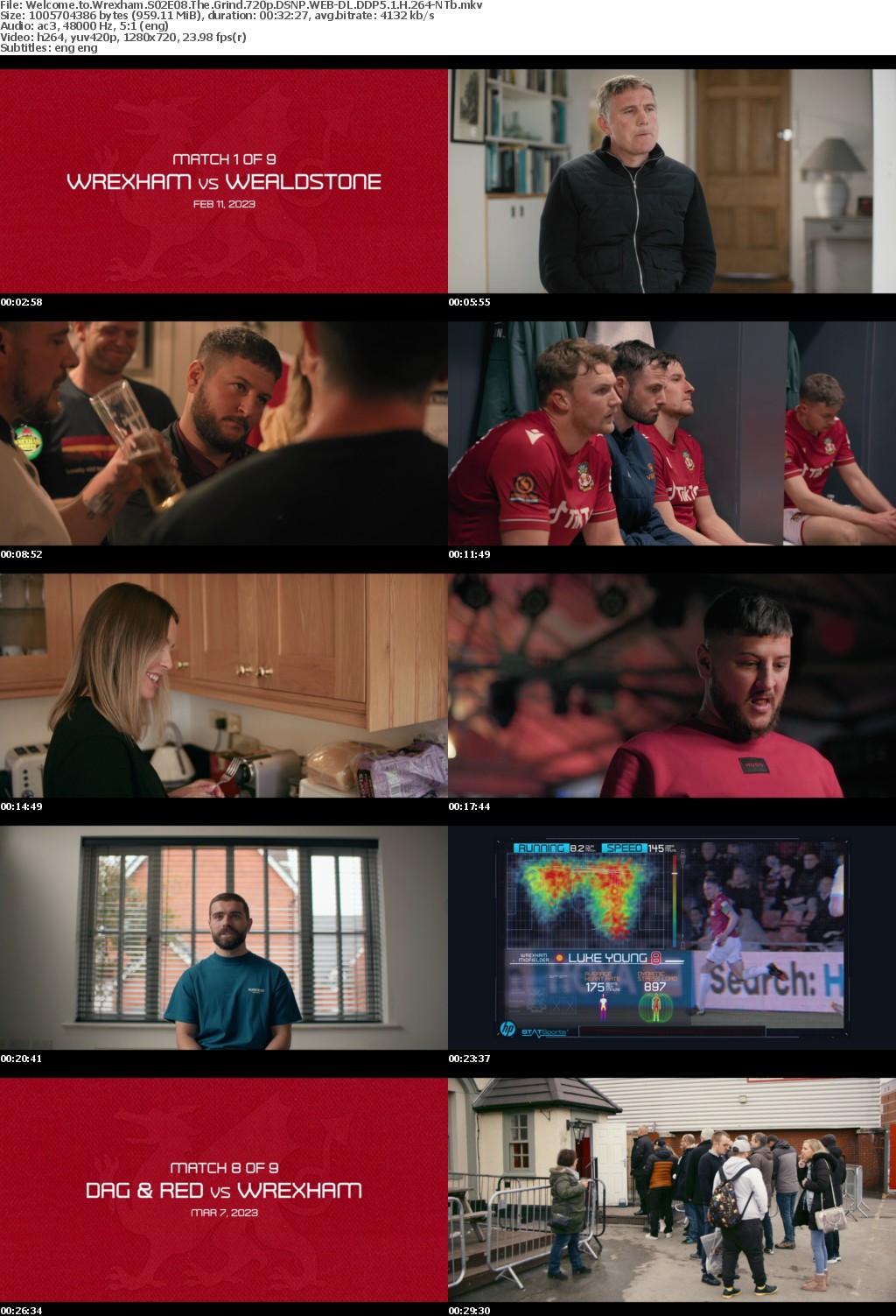 Welcome to Wrexham S02E08 The Grind 720p DSNP WEB-DL DDP5 1 H 264-NTb