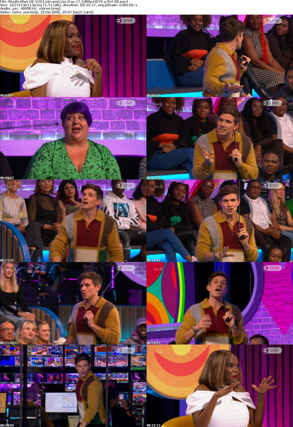 Big Brother UK S20 Late and Live Day 17 1080p HDTV x264-XB