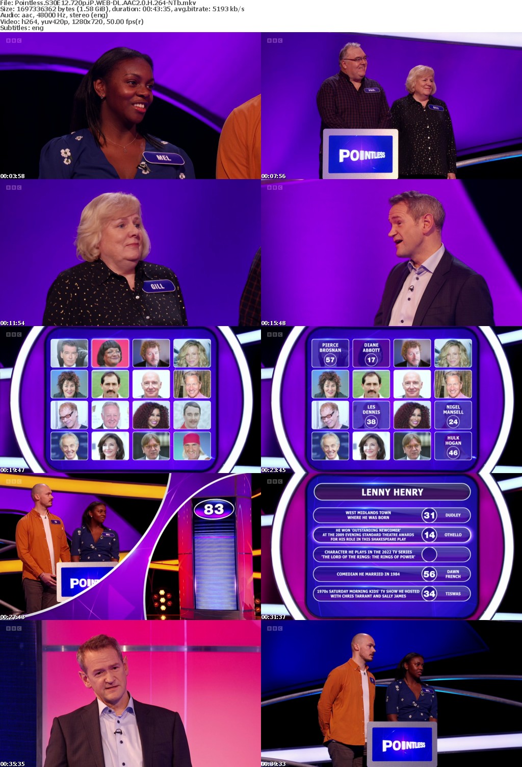 Pointless S30E12 720p iP WEB-DL AAC2 0 H 264-NTb