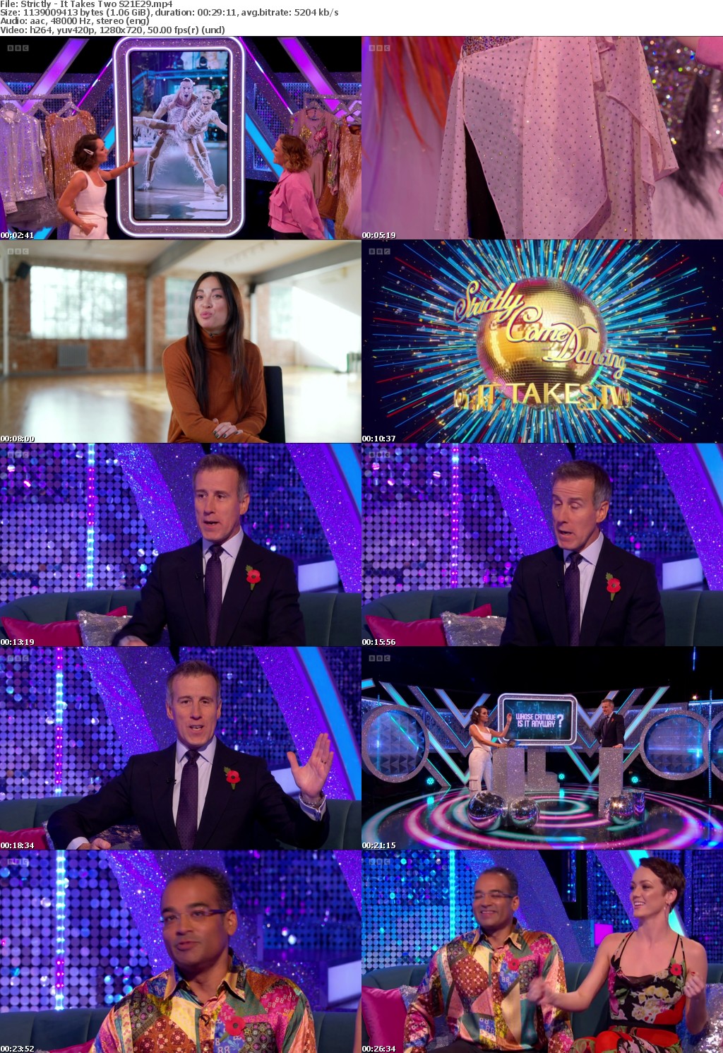 Strictly - It Takes Two S21E29 (1280x720p HD, 50fps, soft Eng subs)