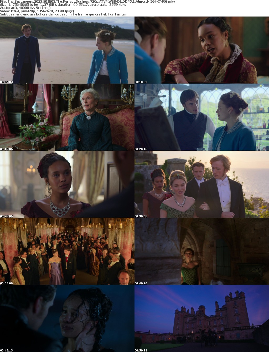 The Buccaneers 2023 S01E03 The Perfect Duchess 720p ATVP WEB-DL DDP5 1 Atmos H 264-CMRG