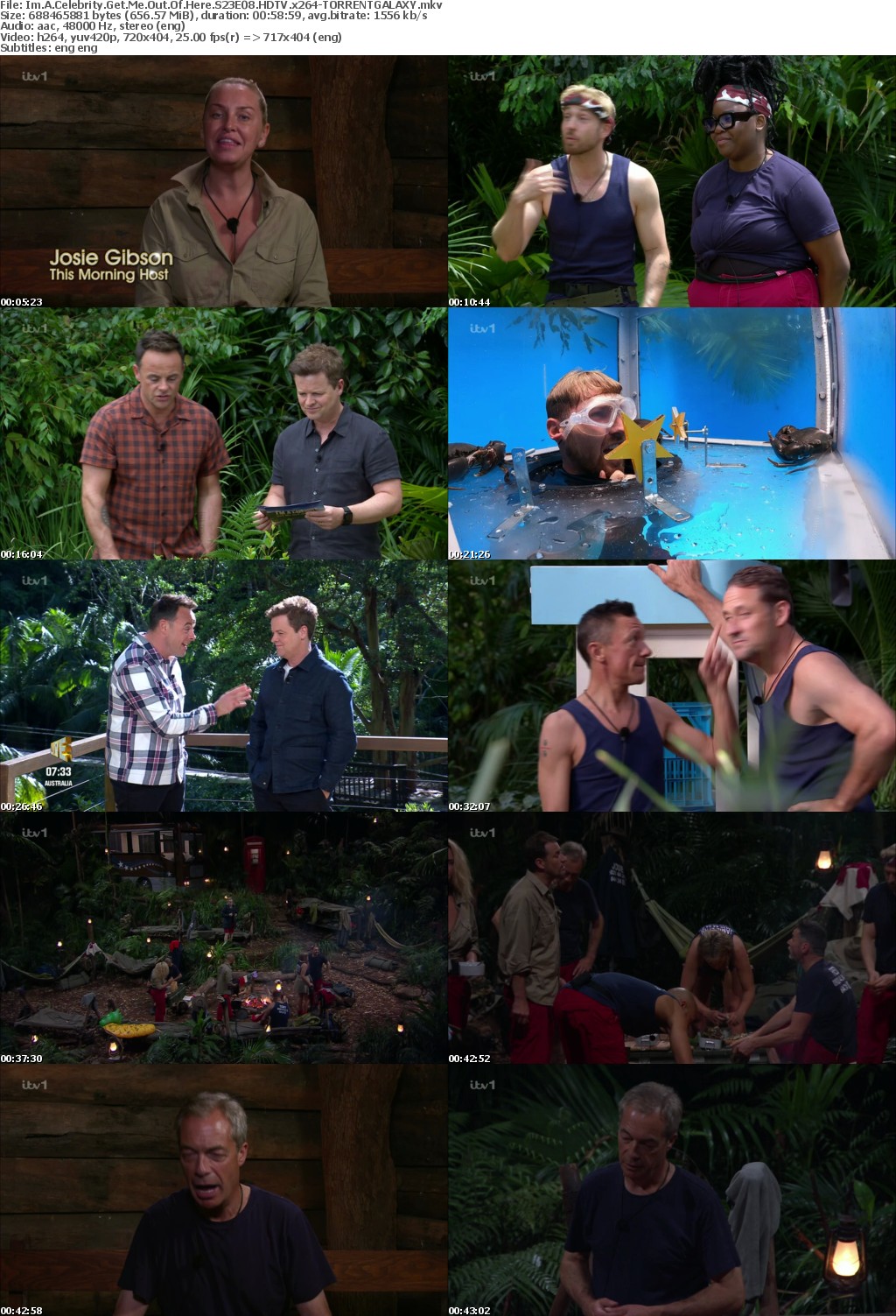Im A Celebrity Get Me Out Of Here S23E08 HDTV x264-GALAXY