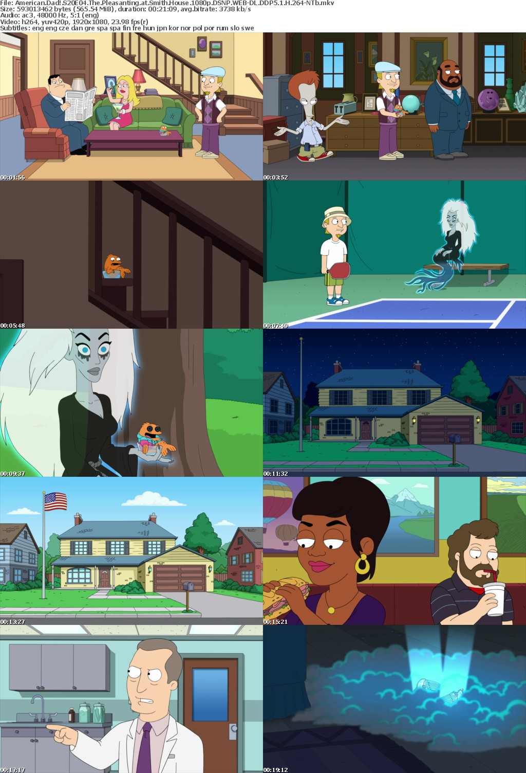 American Dad! S20E04 The Pleasanting at Smith House 1080p DSNP WEB-DL DDP5 1 H 264-NTb