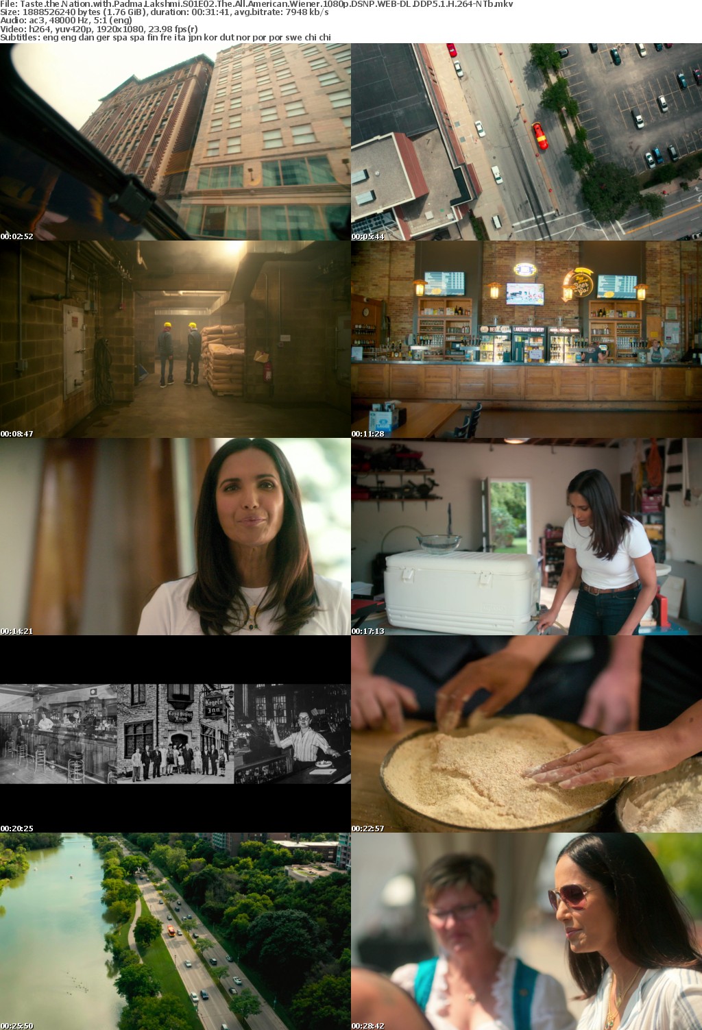 Taste the Nation with Padma Lakshmi S01E02 The All American Wiener 1080p DSNP WEB-DL DDP5 1 H 264-NTb