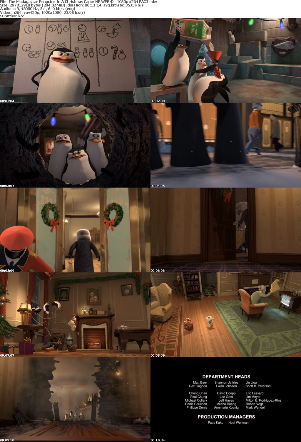 The Madagascar Penguins In A Christmas Caper NF WEB-DL 1080p x264 EAC3 mkv