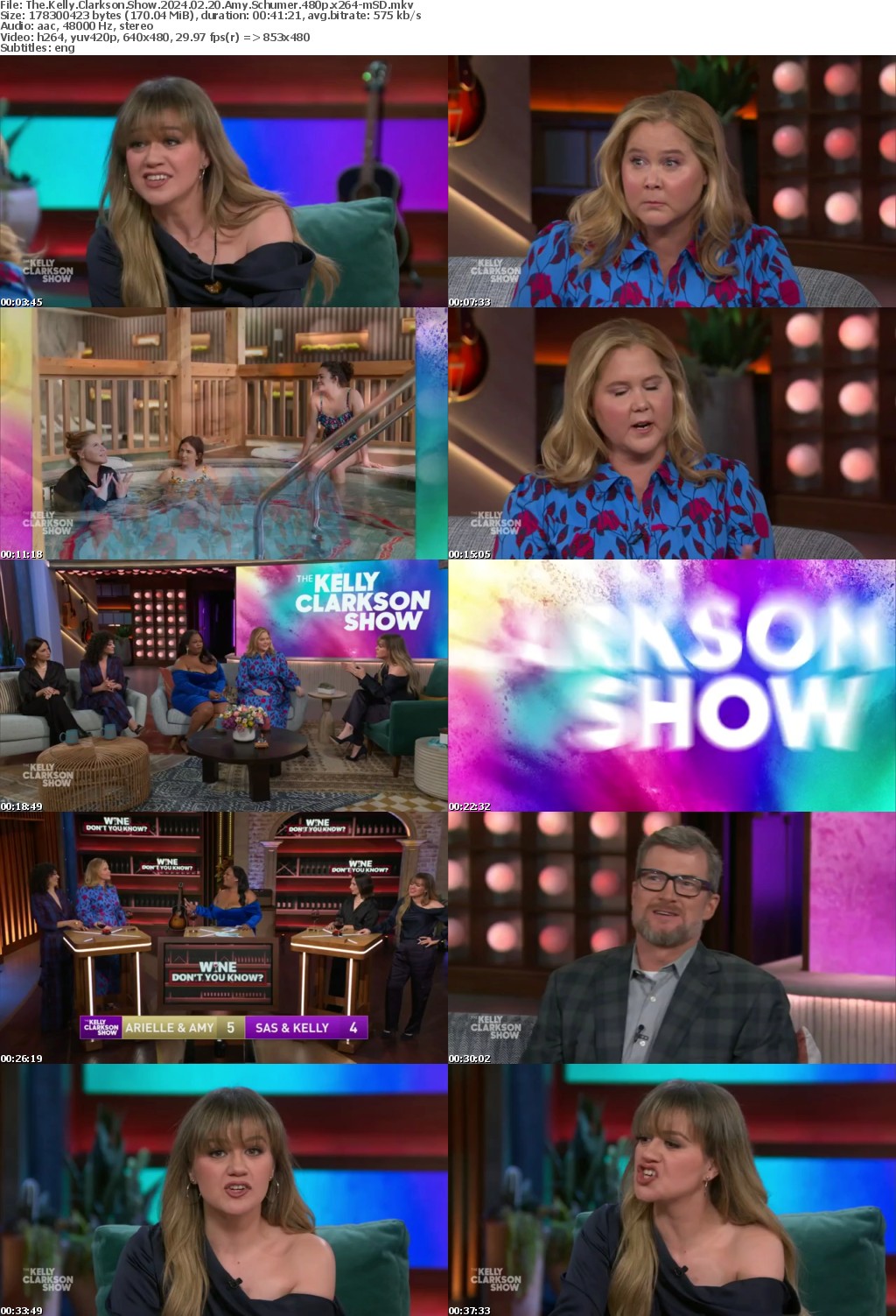 The Kelly Clarkson Show 2024 02 20 Amy Schumer 480p x264-mSD