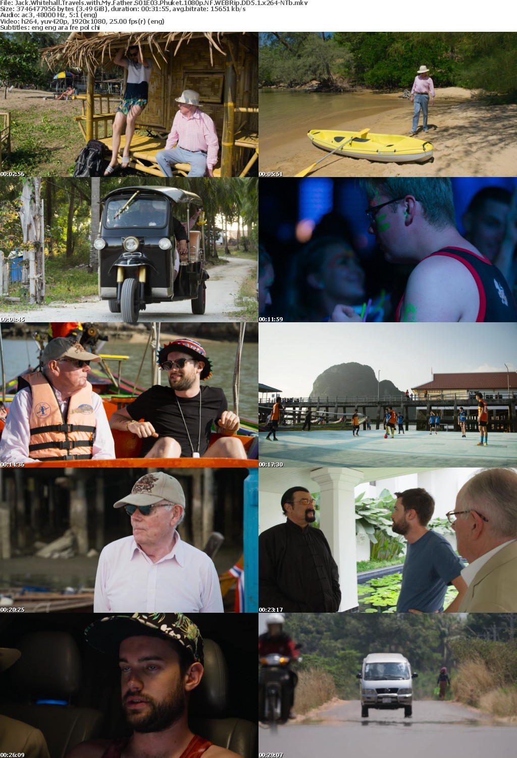 Jack Whitehall Travels with My Father S01E03 Phuket 1080p NF WEBRip DD5 1 x264-NTb