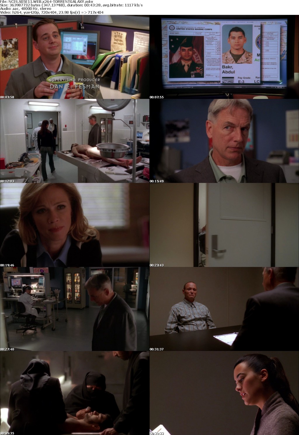 NCIS S05E11 WEB x264-GALAXY NCIS S05E11 WEB x264-GALAXY